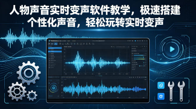 人物声音实时变声软件教学，极速搭建个性化声音，轻松玩转实时变声-快名资源网