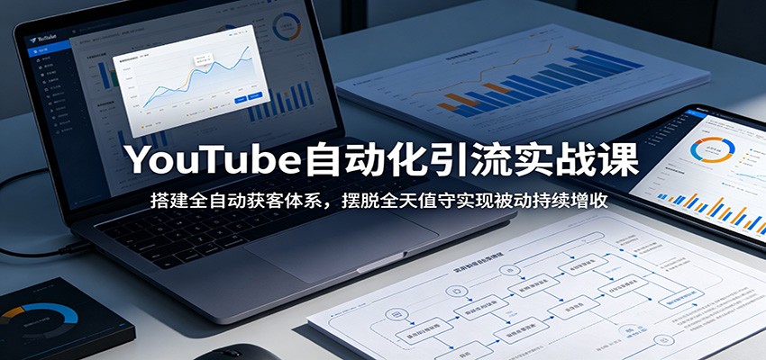 YouTube自动化引流实战课：搭建全自动获客体系，摆脱全天值守实现被动持续增收-快名资源网
