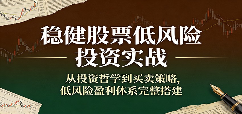 稳健股票低风险投资实战：从投资哲学到买卖策略，低风险盈利体系完整搭建-快名资源网