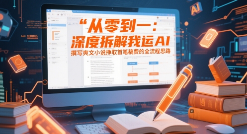 从零到一：深度拆解我运用AI撰写爽文小说挣取首笔稿费的全流程思路-快名资源网