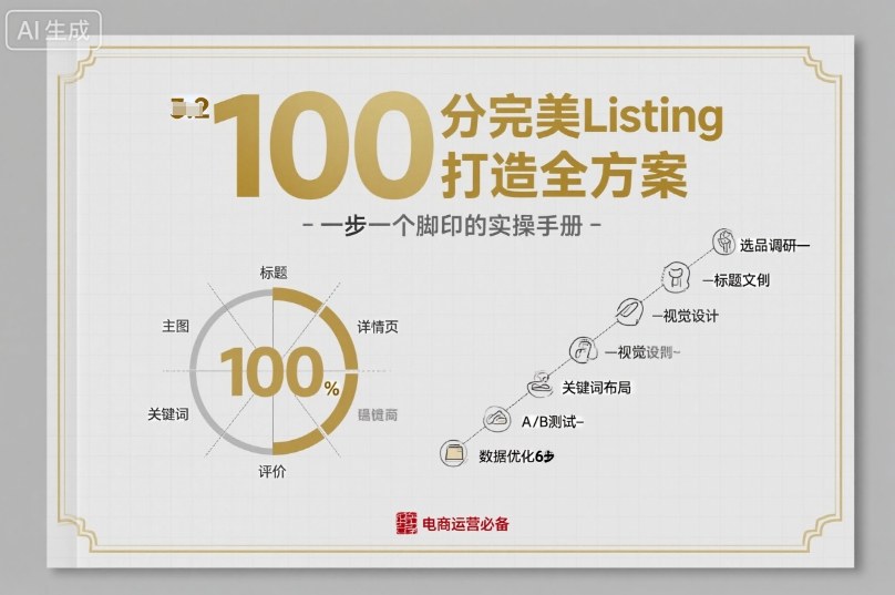 100分完美Listing打造全方案，想要完美listing必须是需要一步一个脚印的-快名资源网