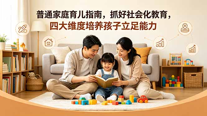 付费文章：普通家庭育儿指南，抓好社会化教育，四大维度培养孩子立足能力-快名资源网