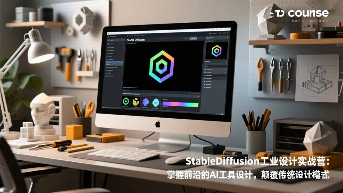 StableDiffusion工业设计实战营：掌握前沿的AI工具设计，颠覆传统设计模式-快名资源网