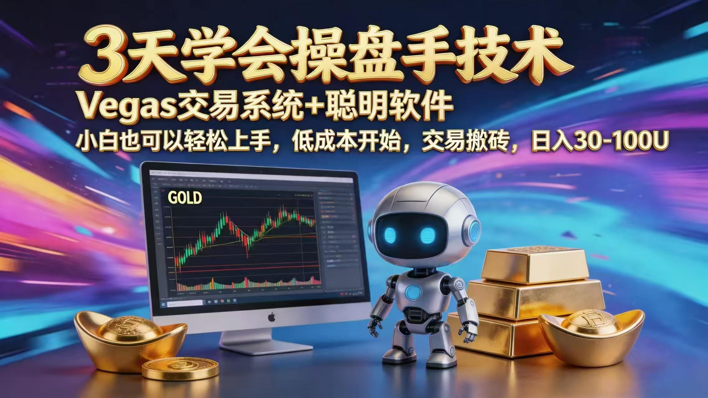 三天学会操盘手技术，vegas技术+聪明软件，小白也可以轻松上手，日入1000+-快名资源网