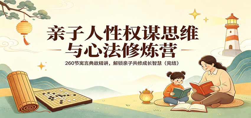 亲子人性权谋思维与心法修炼营：260节寓言典故精讲，解锁亲子共修成长智慧(完结)-快名资源网