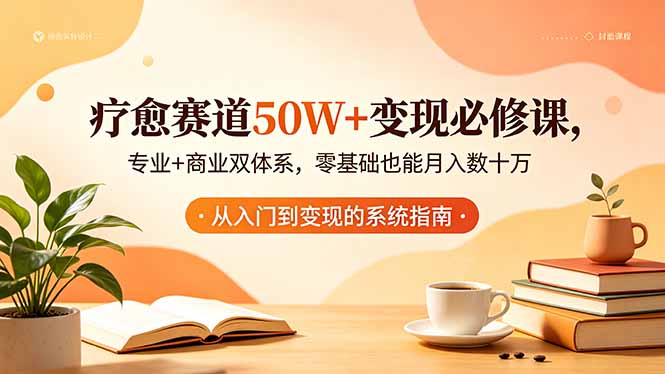 疗愈赛道50W+变现必修课，专业+商业双体系，零基础也能月入数十万-青虫资源网