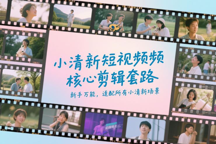 小清新短视频核心剪辑套路，新手万能，适配所有小清新场景-快名资源网