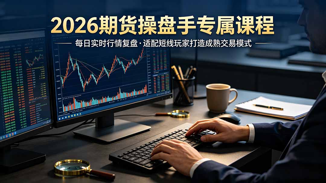 2026期货操盘手专属课程-更新7月11，每日实时行情复盘，适配短线玩家打造成熟交易模式-青虫资源网