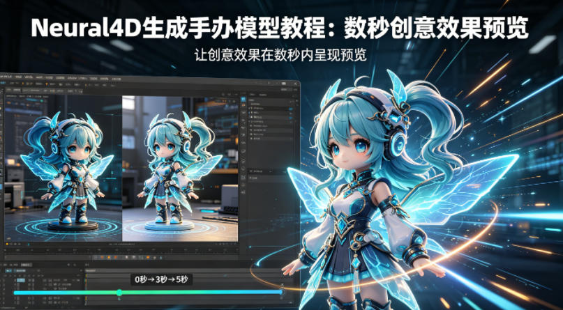 Neural4D生成手办模型教程，让创意效果在数秒内呈现预览-快名资源网