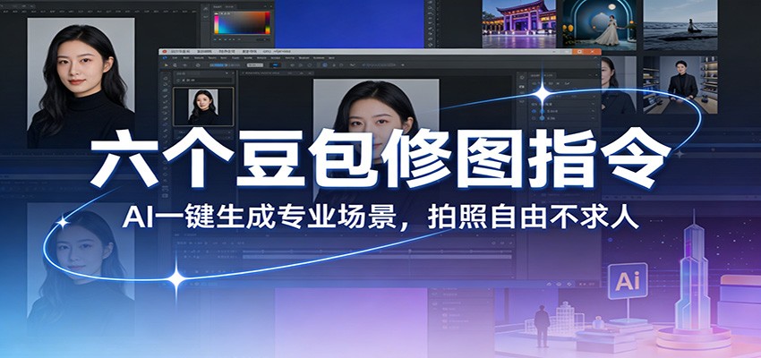 六个豆包修图指令:AI 一键生成专业场景,拍照自由不求人-快名资源网