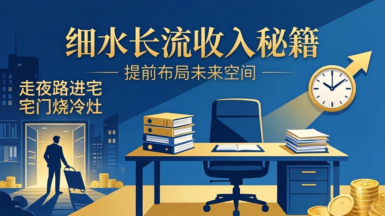 某付费文章：细水长流收入秘籍：走夜路进宅门烧冷灶，提前布局未来空间-快名资源网