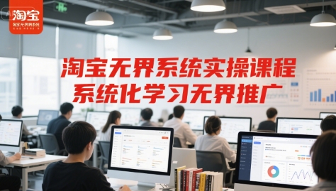 淘宝无界系统实操课程，系统化学习无界推广-快名资源网