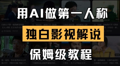 用AI做第一人称独白影视解说，手把手教学，保姆级教程-快名资源网