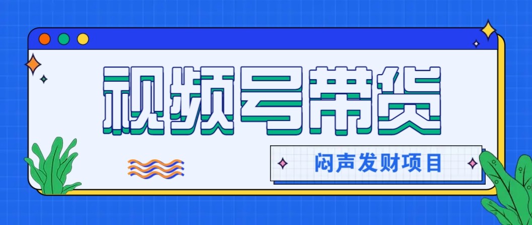 微信视频号带货项目，轻松日赚赚2000+，这个挣钱入口很多伙伴都在闷声发财-快名资源网
