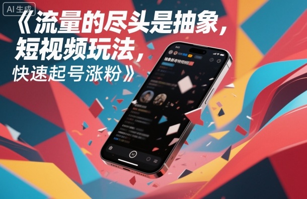 流量的尽头是抽象，抽象新奇特短视频玩法，快速起号涨粉-快名资源网