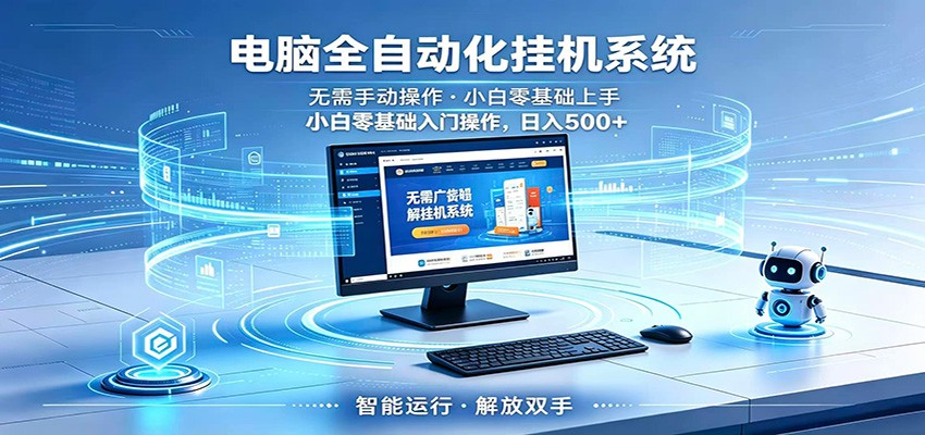 智能广告挂机无需值守，小白上手轻松实现每日增收-快名资源网