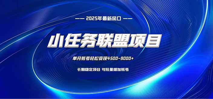 小任务联盟项目：一台电脑每天只需10分钟，轻松简单稳定-快名资源网