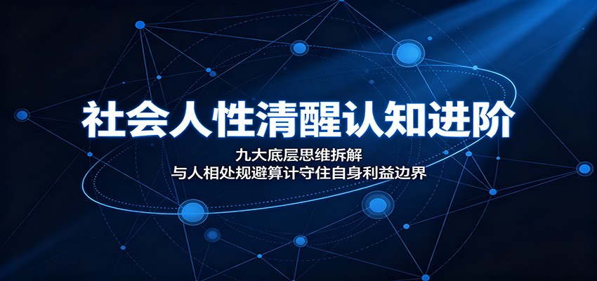 社会人性清醒认知进阶：九大底层思维拆解，与人相处规避算计守住自身利益边界-青虫资源网