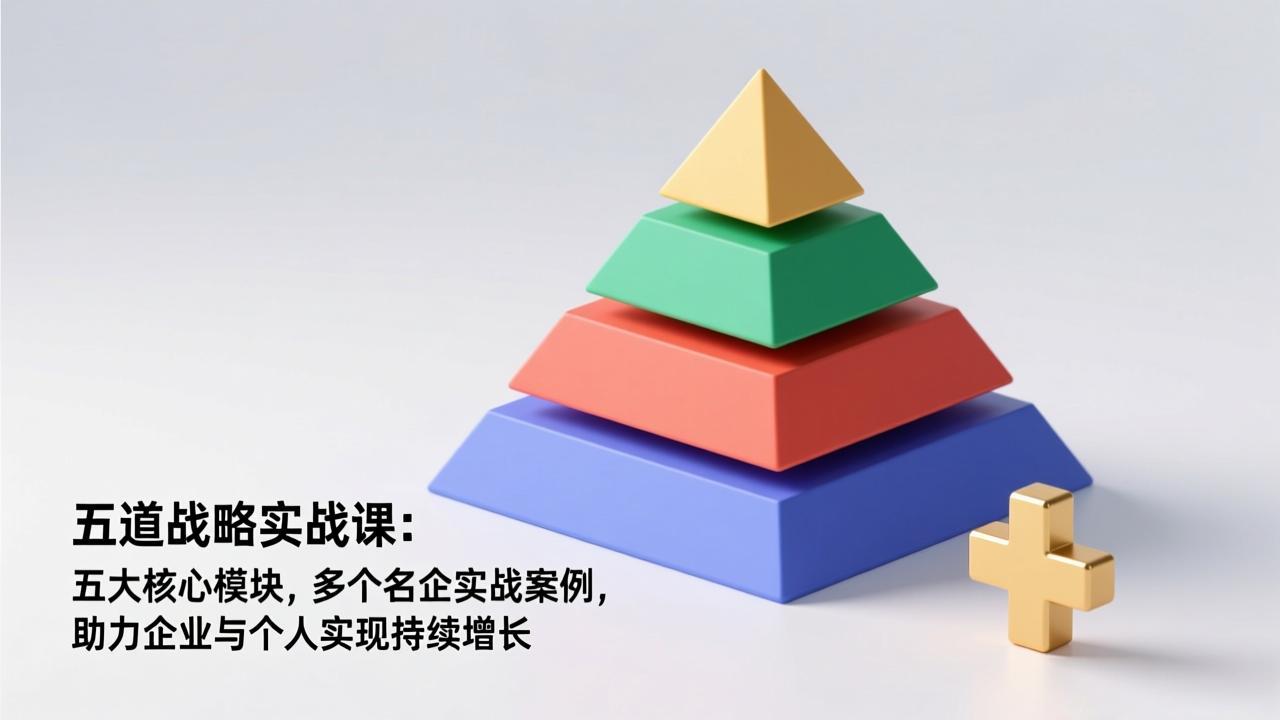 五道战略实战课：五大核心模块，多个名企实战案例，助力企业与个人实现持续增长-快名资源网