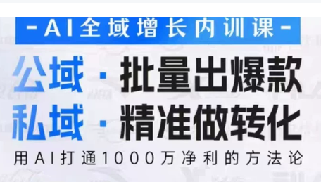 吴思晓·2026AI全域增长内训课+思维导图-快名资源网