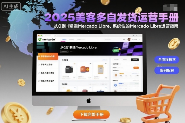 2025美客多自发货运营手册：从0到1精通Mercado Libre，系统性的Mercado Libre运营指南-青虫资源网