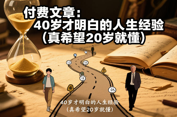 付费文章：40岁才明白的人生经验(真希望20岁就懂)-快名资源网