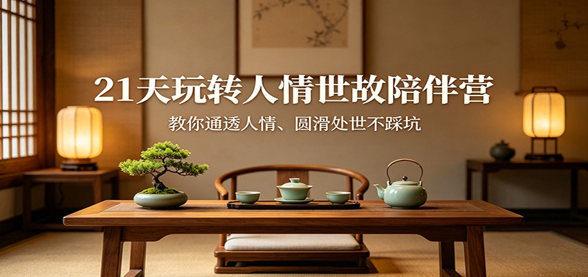 21天玩转人情世故陪伴营：教你通透人情、圆滑处世不踩坑-快名资源网