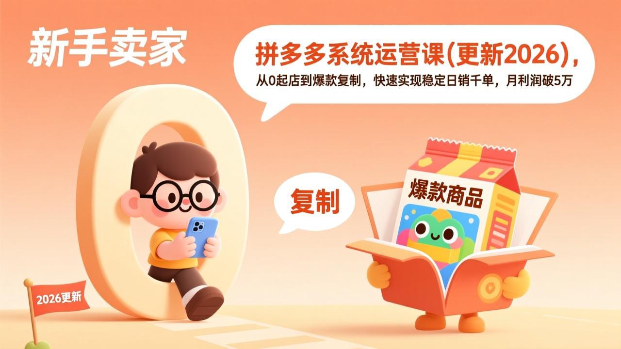 拼多多系统运营课(更新2026-快名资源网
