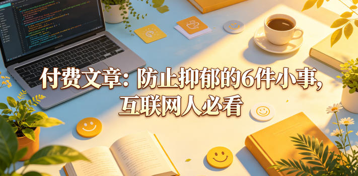 付费文章：防止抑郁的6件小事，互联网人必看！-快名资源网