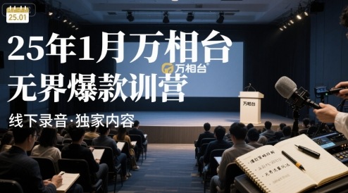 25年1月万相台无界爆款特训营线下录音-快名资源网