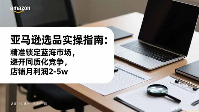 亚马逊选品实操指南：精准锁定蓝海市场，避开同质化竞争，店铺月利润2-5w-快名资源网