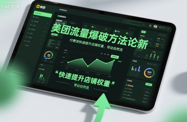 美团流量爆破方法论，付费流快速提升店铺权重，带动自然流-快名资源网