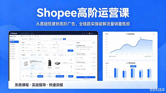 Shopee高阶运营课-2026年5月更新，从基础搭建到高阶广告，全链路实操破解流量销量瓶颈-快名资源网