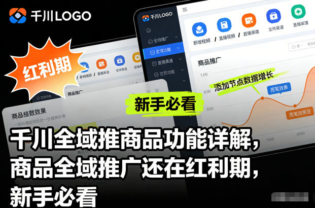千川全域推商品功能详解，商品全域推广还在红利期，新手必看-青虫资源网