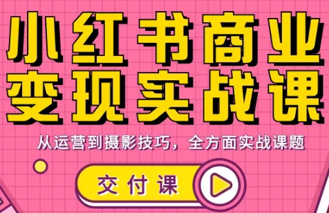 饭饭老师·小红书商业变现实战课-快名资源网