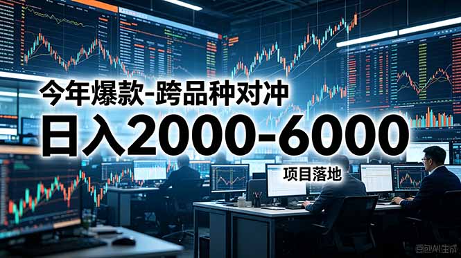 今年爆款-跨品种对冲日入2000-6000，项目落地！-快名资源网