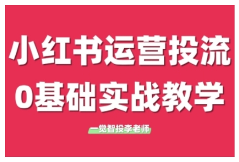 小红书运营投流，小红书广告投放从0到1的实战课，学完即可开始投放(更新26年)-快名资源网