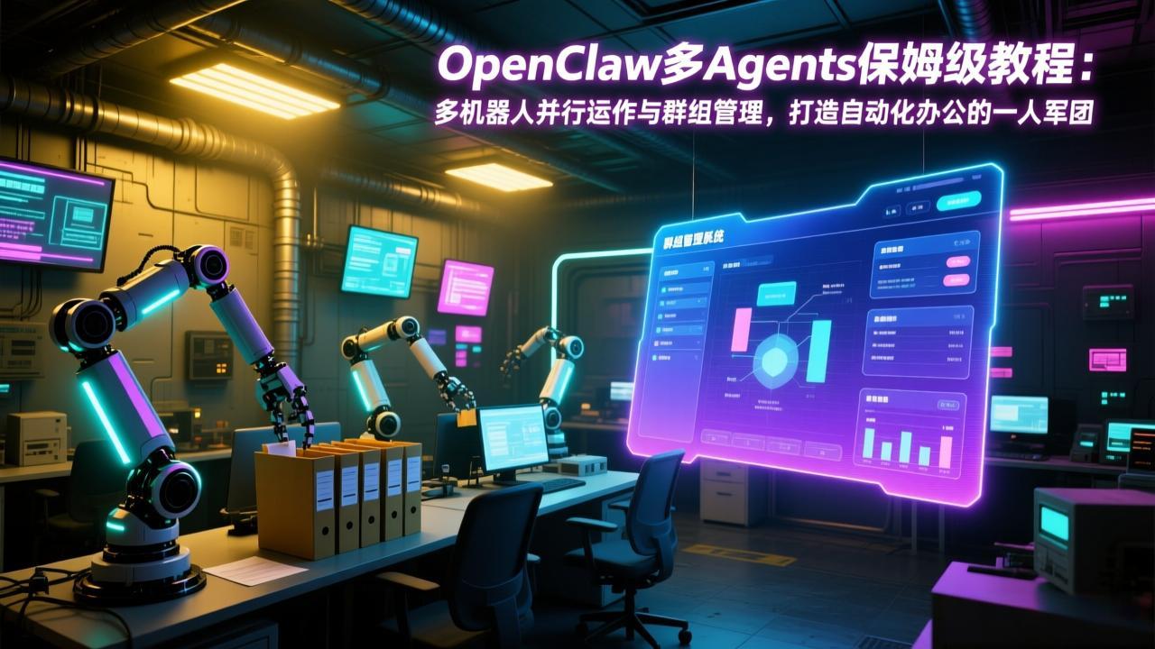OpenClaw多Agents保姆级教程：多机器人并行运作与群组管理，打造自动化办公的一人军团-快名资源网