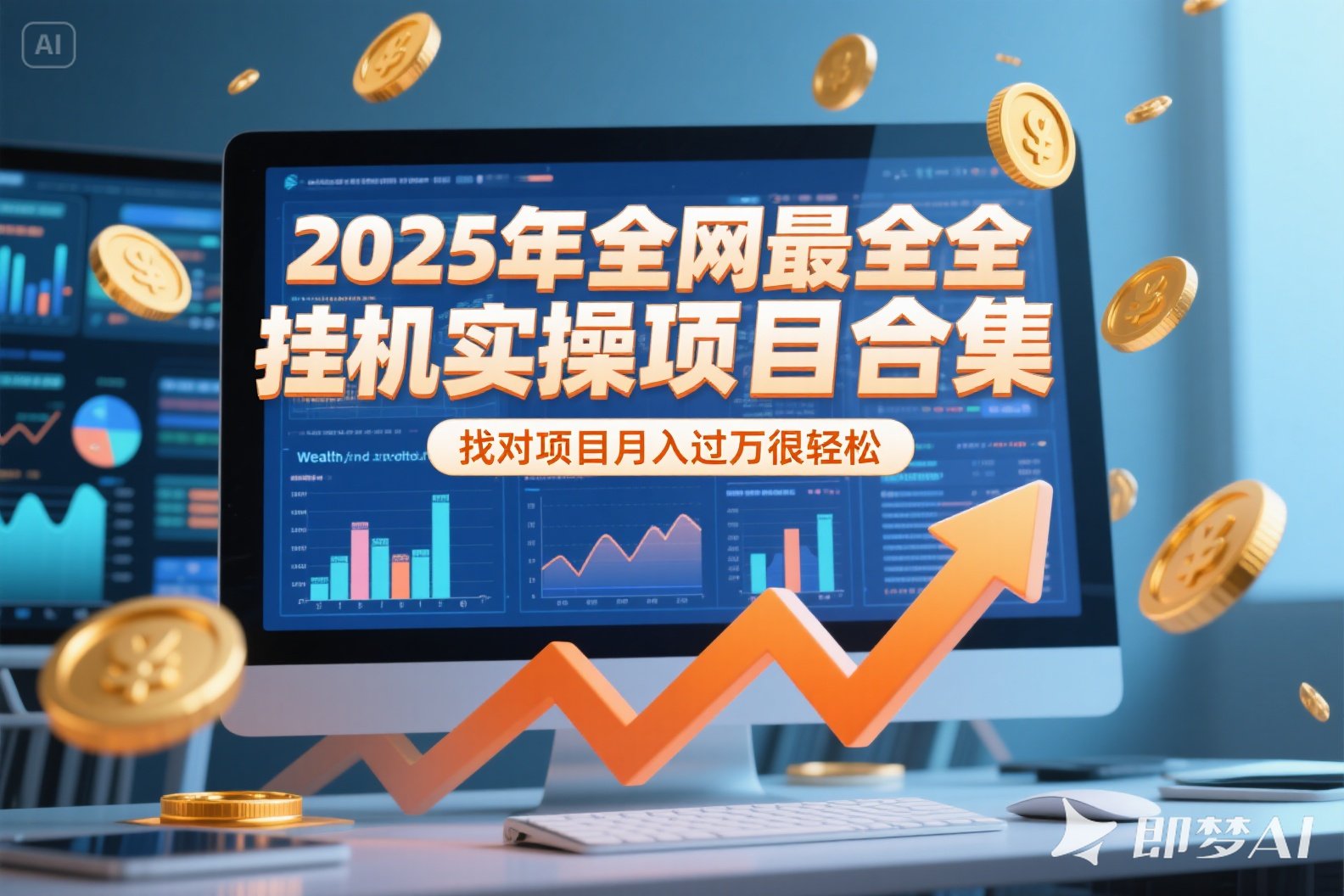 2025年挂机实操项目实操演练，挂机类型，AI直播类型，轻资产创业类型...-快名资源网