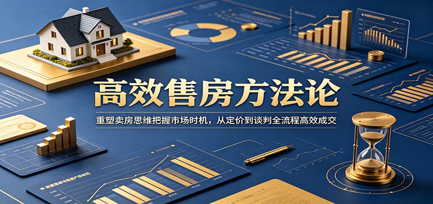 高效售房方法论：重塑卖房思维把握市场时机，从定价到谈判全流程高效成交-快名资源网