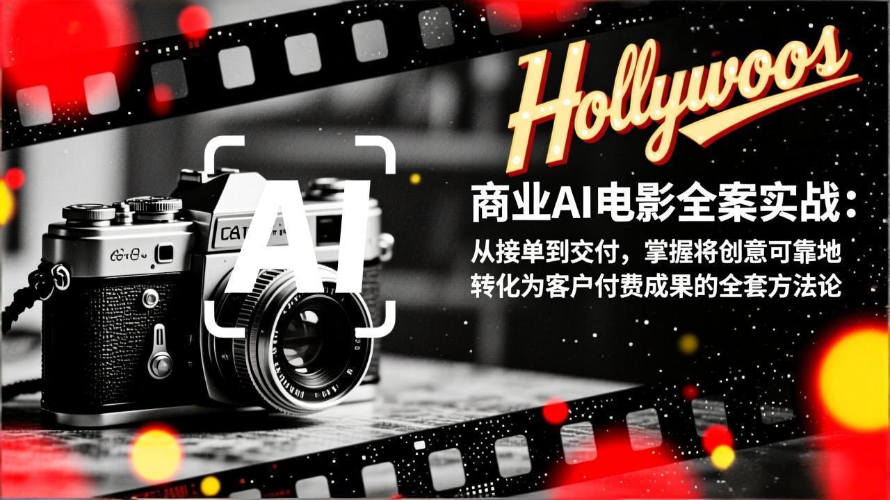 商业AI电影全案实战：从接单到交付，掌握将创意可靠地转化为客户付费成果的全套方法论-快名资源网