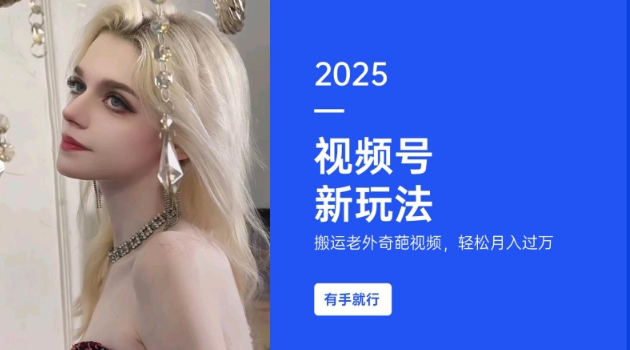 搬运老外奇葩视频，撸视频号分成计划收益，每天只需一小时，新手小白轻松月入过W-快名资源网