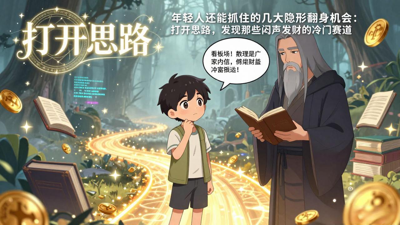 付费文1+2：年轻人还能抓住的几大隐形翻身机会：打开思路，发现那些闷声发财的冷门赛道-快名资源网