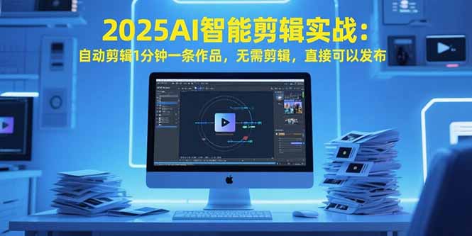 2025AI智能剪辑实战：自动剪辑1分钟一条作品，无需剪辑，直接可以发布-快名资源网