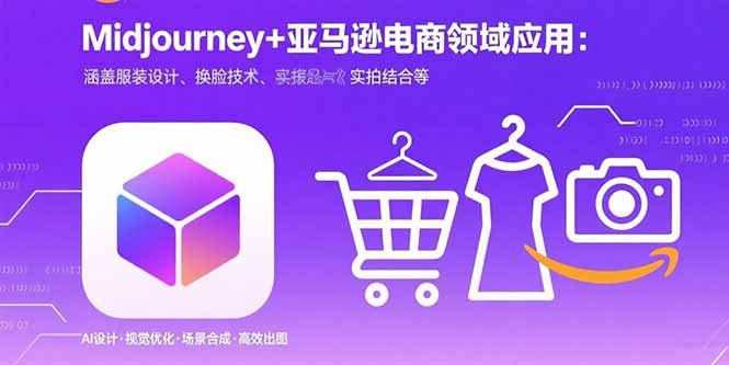 Midjourney+电商领域商业应用：涵盖服装设计、换脸技术、实拍结合等-快名资源网