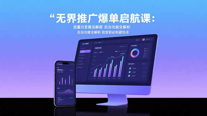 无界推广爆单启航课：流量分发算法解密 后台功能全解析 投放前必知避坑点-快名资源网