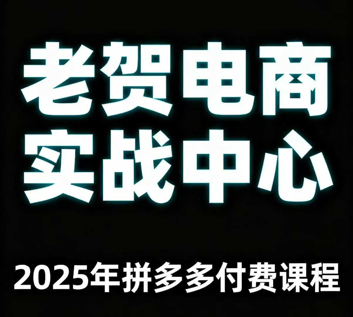 老贺电商2025年拼多多付费课程，用通俗易懂的方法告诉你多多怎么玩-快名资源网