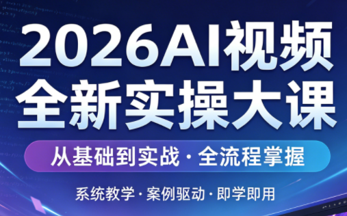 2026AI视频全新实操大课-快名资源网