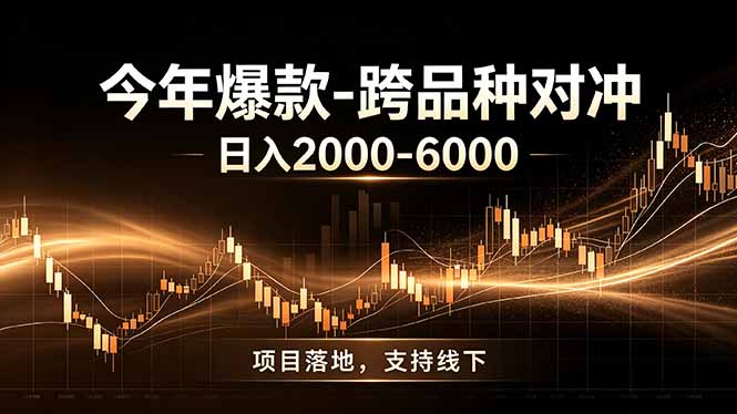 全新跨品种对冲模式上线！日稳定盈利 2000-6000，合规长久可批量放大-青虫资源网