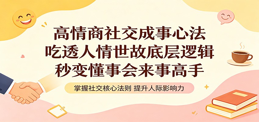 高情商社交成事心法：吃透人情世故底层逻辑，秒变懂事会来事高手-快名资源网